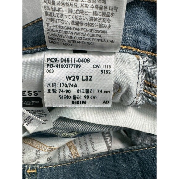 Levis 511 Slim Straight Leg Jeans Men’s 29x32 Blue Denim Stretch Cotton Blend - Picture 6 of 11